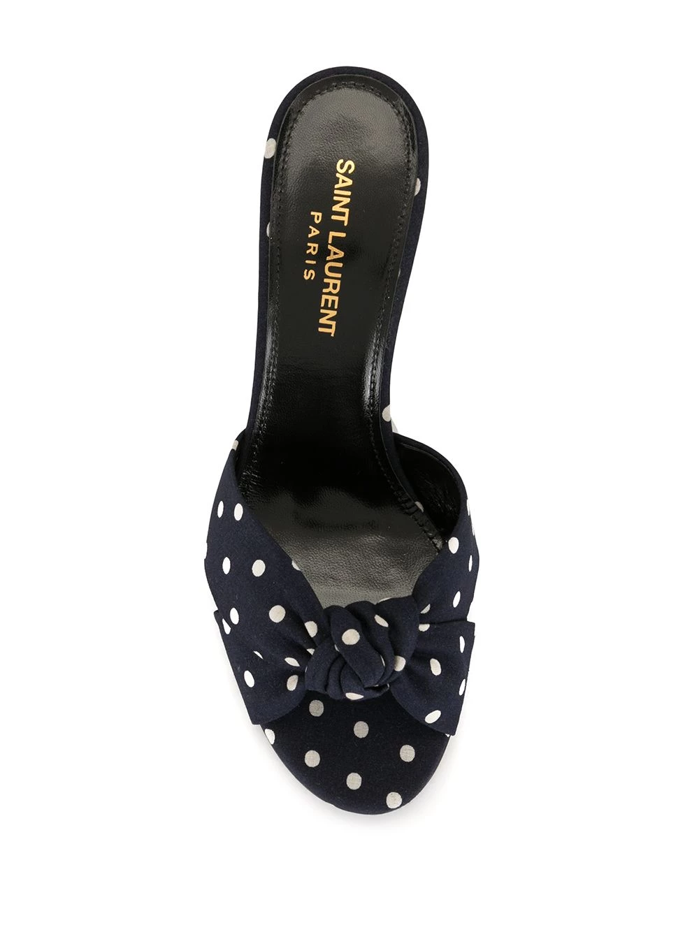Saint Laurent Bianca polka-dot mules