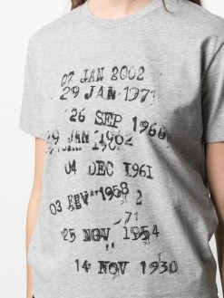 Saint Laurent Archive Dates printed T-shirt