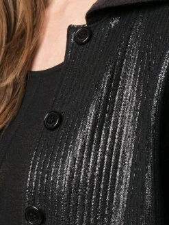 Saint Laurent metallic ribbed knit cardigan