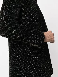 Saint Laurent stud-embellished single-breasted blazer
