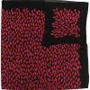 Saint Laurent lip print wool scarf