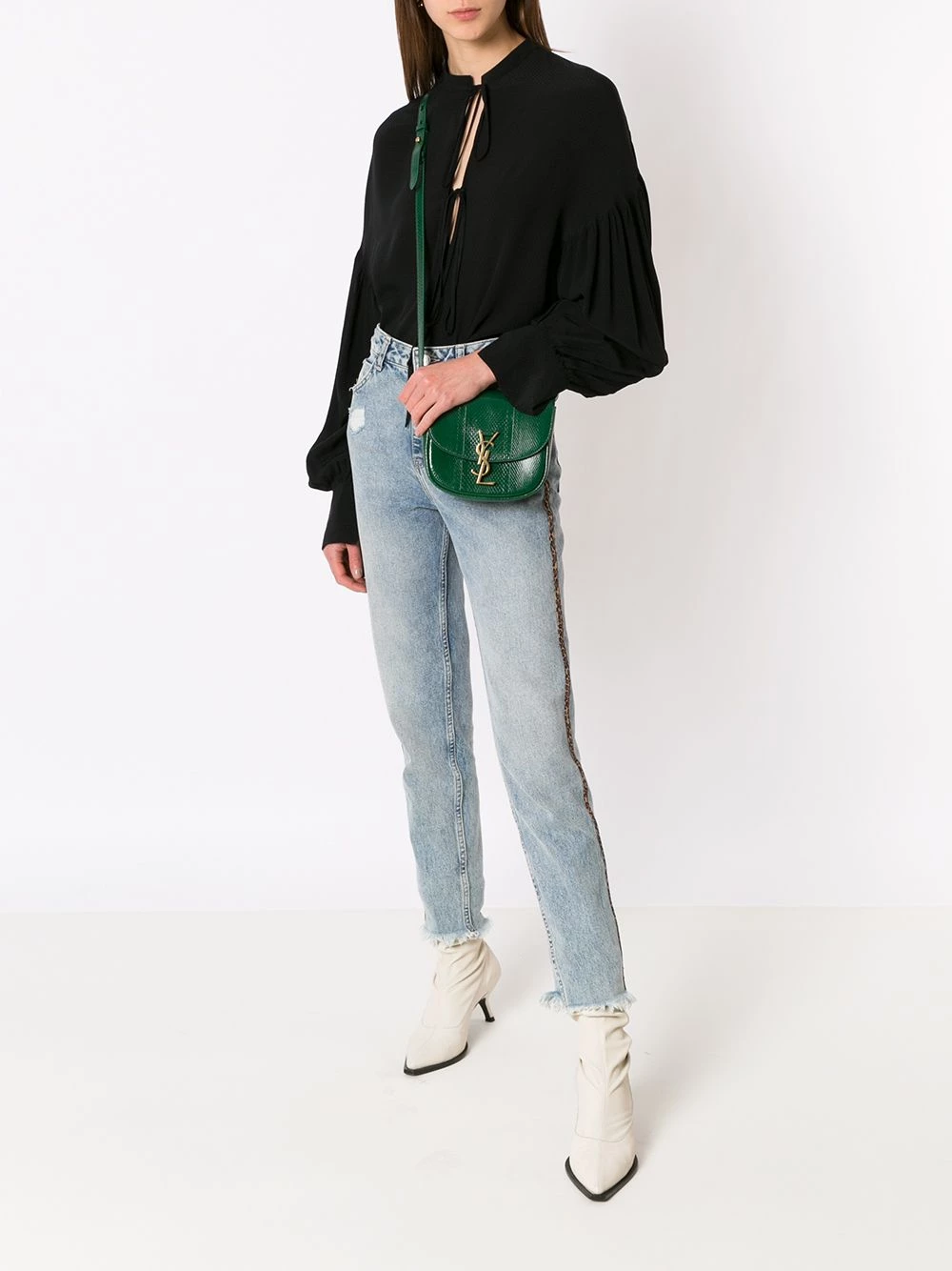 Saint Laurent Solferino snake shoulder bag