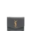 Saint Laurent logo-plaque envelope wallet
