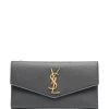 Saint Laurent logo-plaque wallet