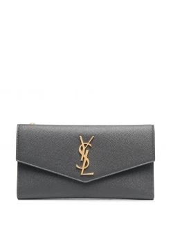 Saint Laurent logo-plaque wallet