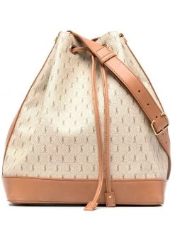 Saint Laurent Seau monogram-print bucket bag