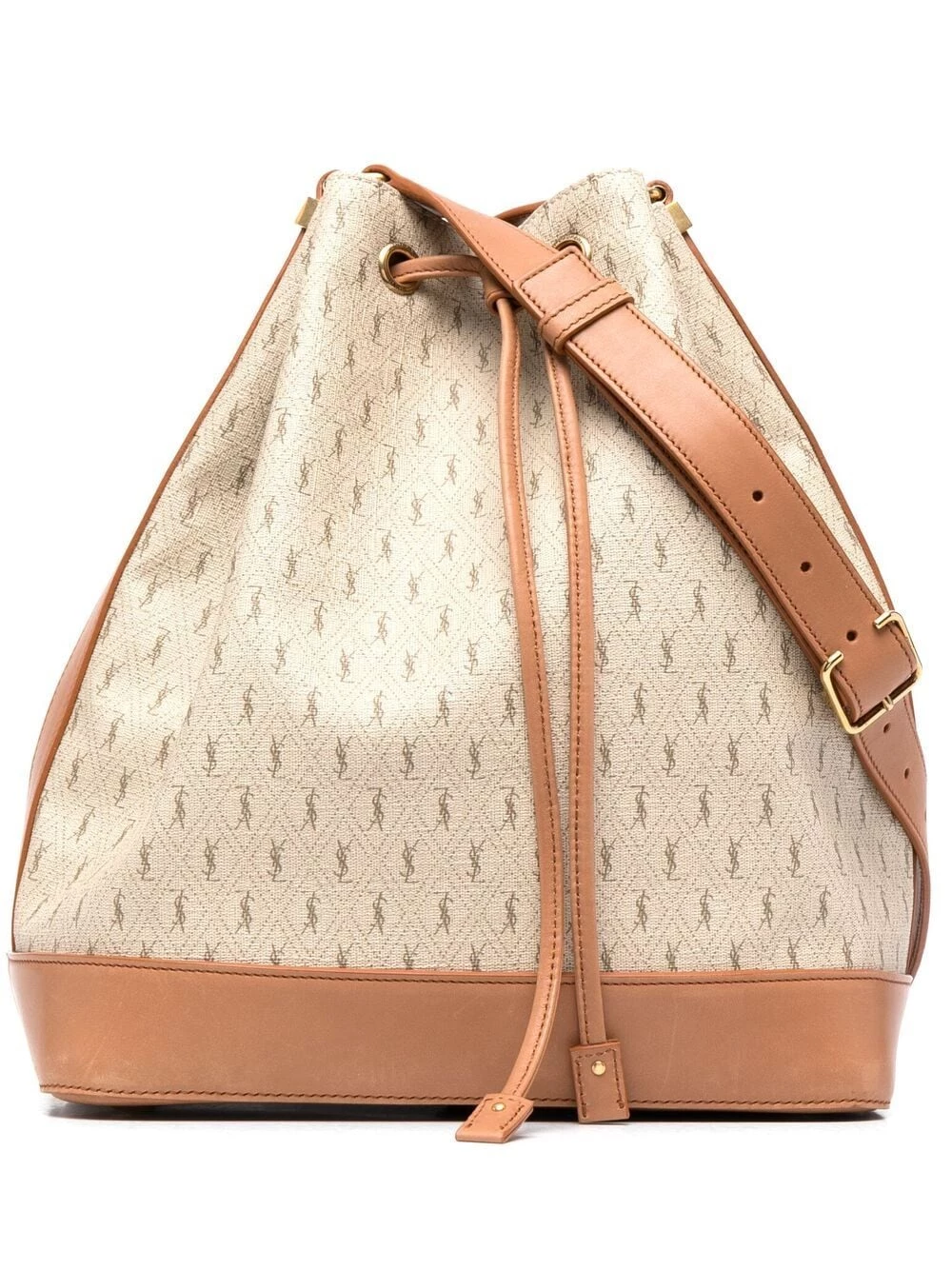Saint Laurent Seau monogram-print bucket bag