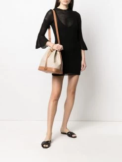 Saint Laurent Seau monogram-print bucket bag