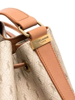 Saint Laurent Seau monogram-print bucket bag