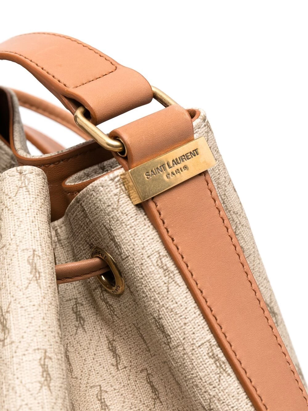 Saint Laurent Seau monogram-print bucket bag