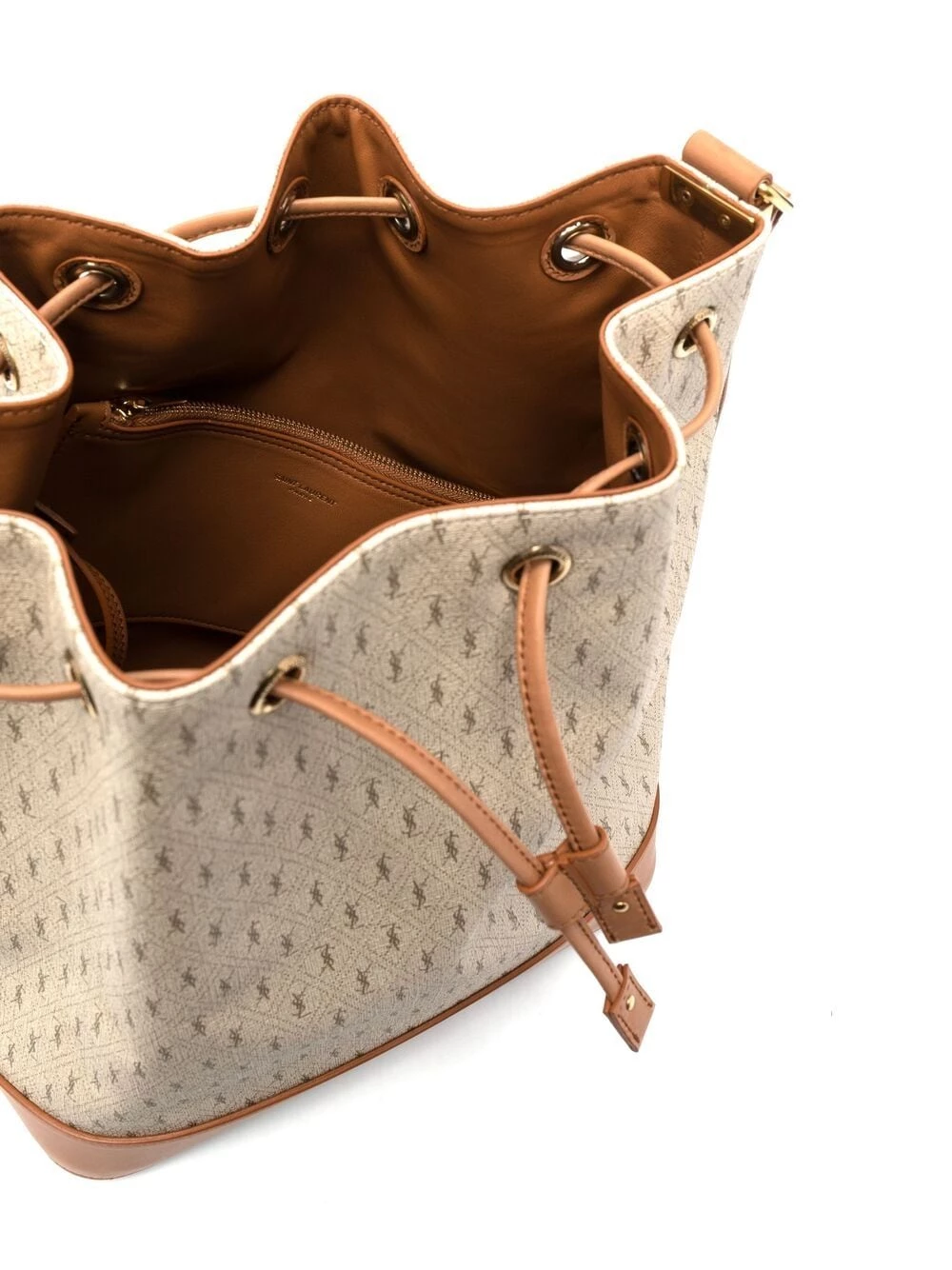 Saint Laurent Seau monogram-print bucket bag