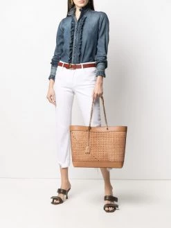 Saint Laurent YSL interwoven tote bag