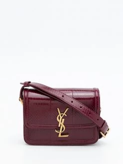 Saint Laurent Solferino snakeskin shoulder bag