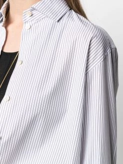 Saint Laurent double pinstripe oversized shirt