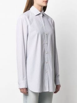 Saint Laurent double pinstripe oversized shirt