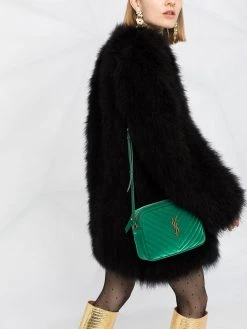 Saint Laurent wide-shoulder short coat