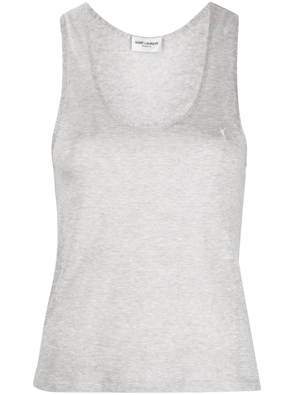 Saint Laurent embroidered-logo tank top