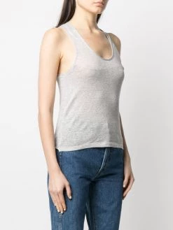 Saint Laurent embroidered-logo tank top