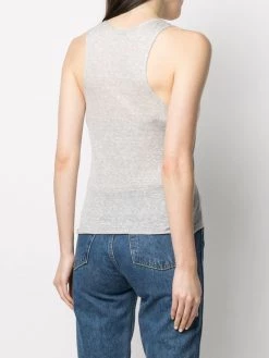 Saint Laurent embroidered-logo tank top