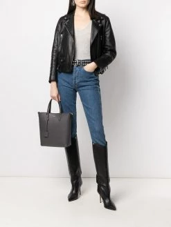 Saint Laurent embroidered-logo tank top