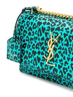 Saint Laurent logo-plaque mini bag