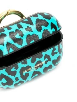 Saint Laurent leopard-print AirPods Pro case