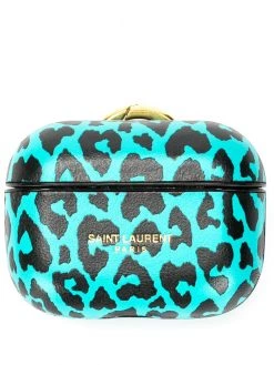 Saint Laurent leopard-print AirPods Pro case