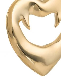 Saint Laurent Vampire heart earrings