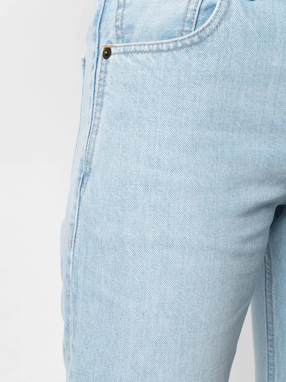 Saint Laurent faded straight-leg jeans