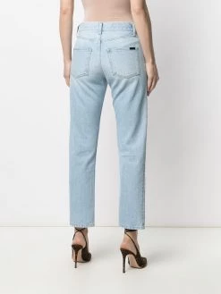 Saint Laurent faded straight-leg jeans