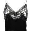 Saint Laurent floral lace cropped camisole top