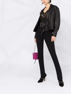 Saint Laurent floral lace cropped camisole top