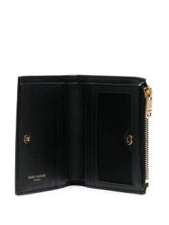 Saint Laurent logo-plaque pebbled-texture purse