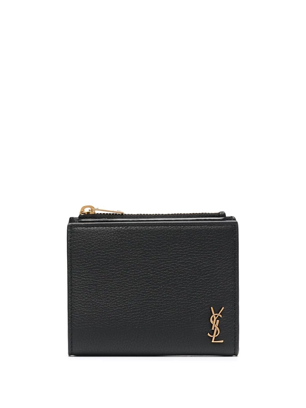 Saint Laurent logo-plaque pebbled-texture purse