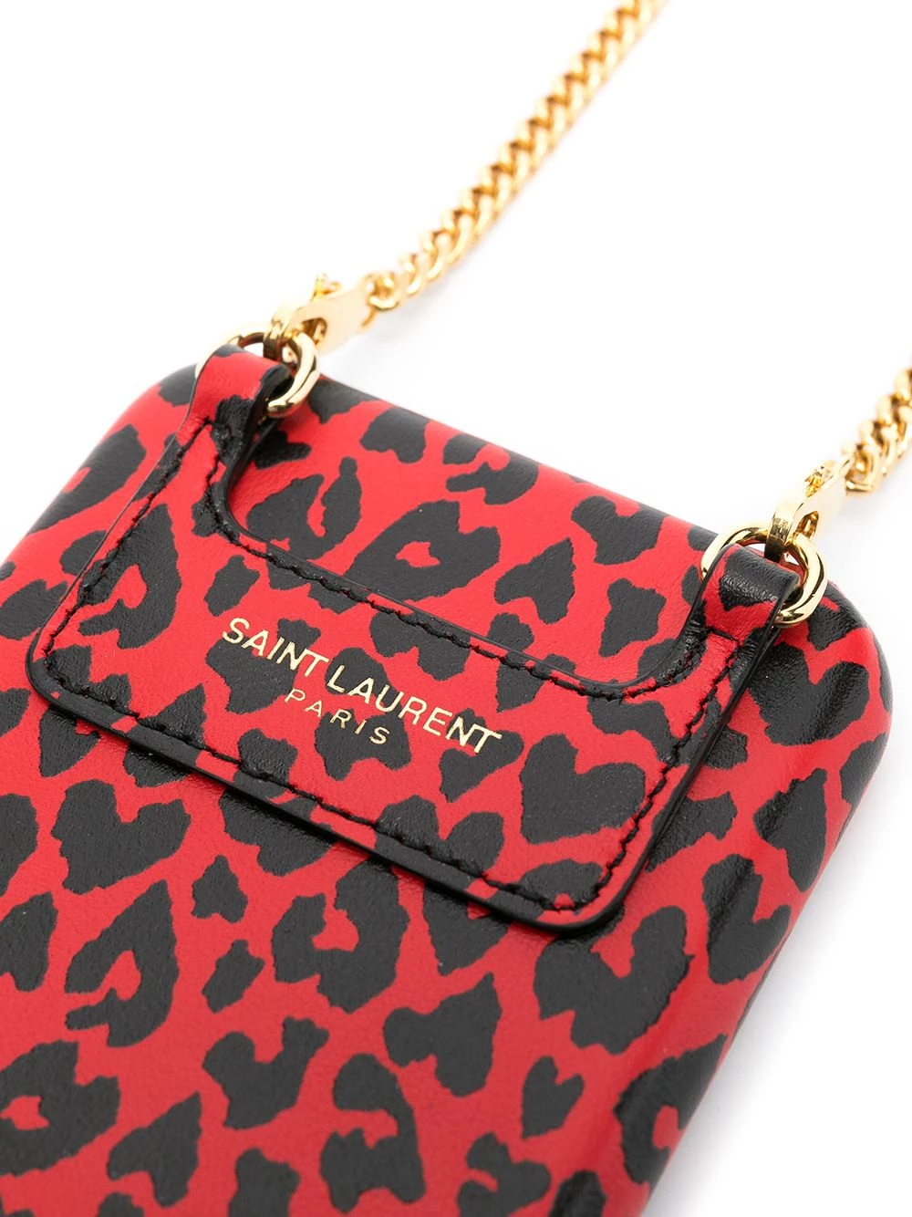 Saint Laurent iPhone 11 Pro leopard-print crossbody case