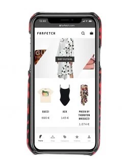 Saint Laurent iPhone 11 Pro leopard-print crossbody case