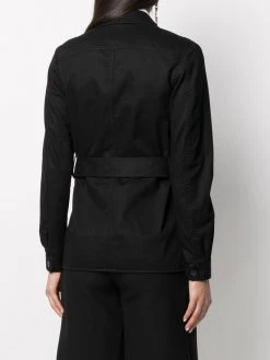 Saint Laurent belted flap pocket jacket