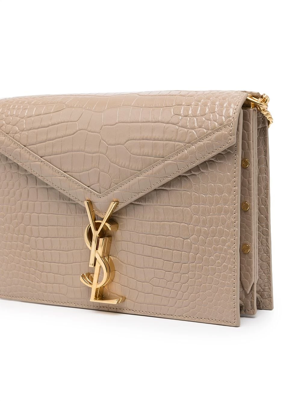 Saint Laurent Cassandra crocodile-embossed bag