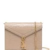Saint Laurent Cassandra crocodile-embossed bag