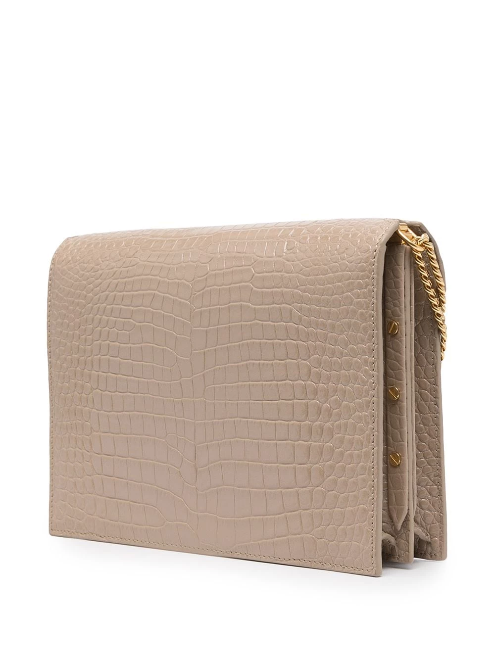 Saint Laurent Cassandra crocodile-embossed bag