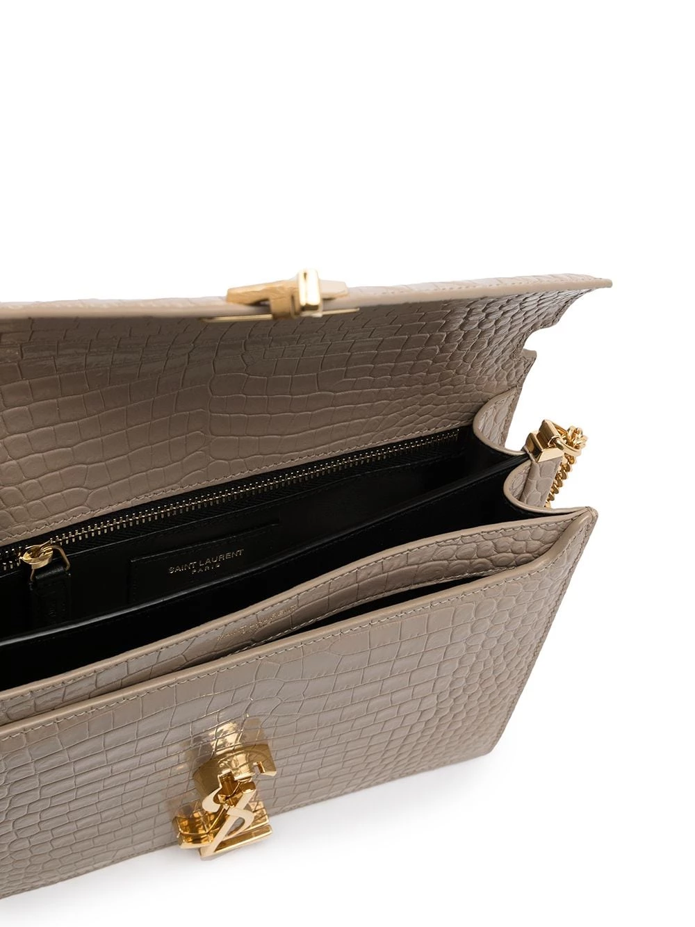 Saint Laurent Cassandra crocodile-embossed bag