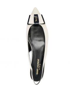 Saint Laurent bow slingback ballerina shoes