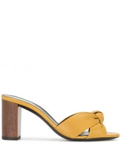 Saint Laurent Bianca 75mm mules