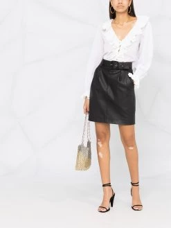 Saint Laurent ruffle V-neck blouse