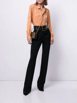 Saint Laurent draped button-up shirt