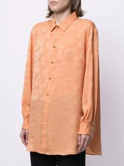 Saint Laurent draped button-up shirt