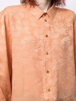 Saint Laurent draped button-up shirt