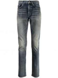 Saint Laurent whiskered skinny jeans