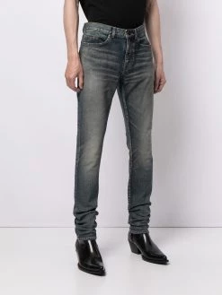 Saint Laurent whiskered skinny jeans