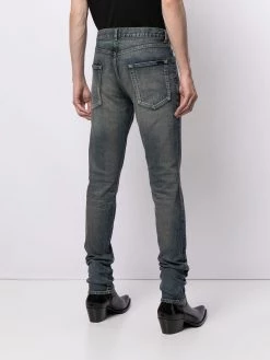 Saint Laurent whiskered skinny jeans